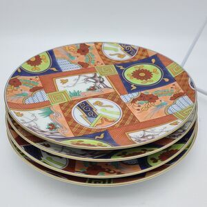 Neiman Marcus Fitz & Floyd Set (4) IMARI Salad Plate Dessert 7 3/4"  Japan new